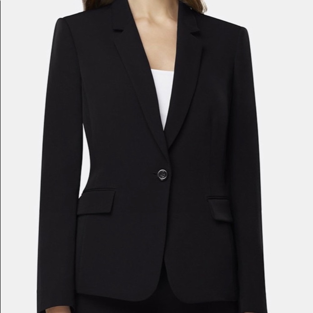 Black Tahari ASL single button blazer.  Size 2.